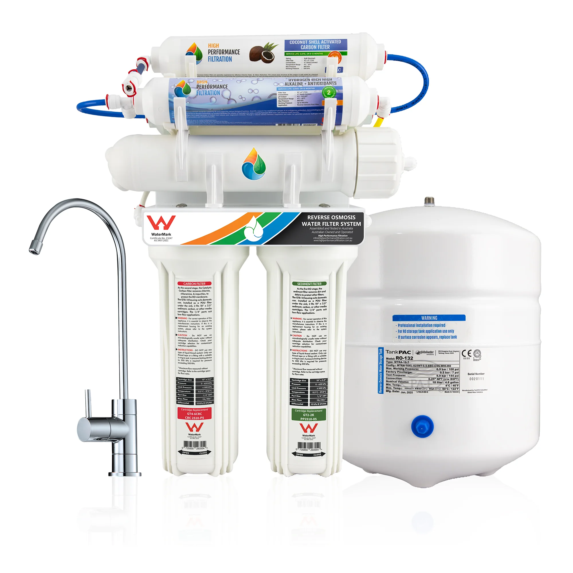 HPF H1-27 7-stage hydrogen-rich reverse osmosis system
